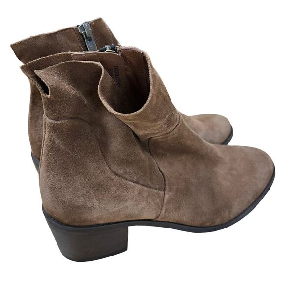 Paul Green NWOB Nicole Tan Soft Suede Western Almond Boot Size 3.5 (US 6) Bootie - Picture 3 of 11
